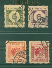Lokalausgaben Grlitz Mi # 1/4 gestempelt (57144)