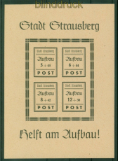 Lokalausgaben Strausberg Mi # Block 2 Type II postfrisch Wiederaufbau (57166)