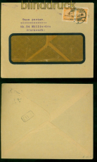 dt. Reich Mi # 327 B (2) Teilbar Auslands-Drucksache Oberwinter 30.11.1923(57202