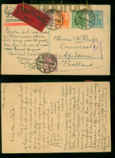 dt. Reich Mi # GSK P 120 B MiF Auslands-Eilboten-Karte Hannover 28.10.1921 (57232)