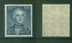 Bund Mi #  166 postfrisch Justus von Liebig gepr�ft Schlegel BPP (57236)