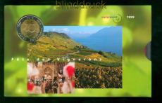 Schweiz KMS 1999 im Folder Stempelglanz Fete des Vignerons Vevey (57253)