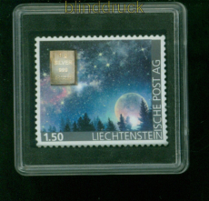 Liechtenstein Silberbarren-Briefmarken postfrisch Motiv Sternenhimmel (57896)