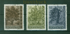 Liechtenstein Mi #  371/73 gestempelt Einheimische Bume und Strucher (57305)