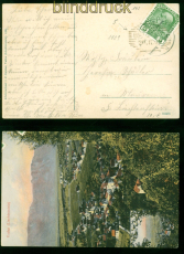 Liechtenstein Vorlufer Mi # 142 EF auf AK aus Vaduz 20.8.1909 + Bahnpost(57323)