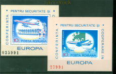 Rumnien Mi # Block 143 und 144 postfrisch KSZE-Blcke (57384)