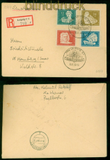 DDR Mi #  256/59 Satz-R-Brief SSt. Ringmessehaus Johann Sebastian Bach (57390)
