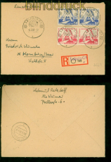 DDR Mi #  282/83 (2) MiF R-Brief SSt. Leipzig 6.3.1951 Frhjahrsmesse (57400)