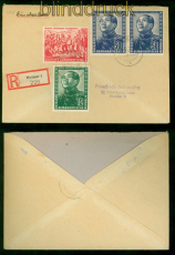 DDR Mi #  286/88 und 288 MiF R-Brief Deutsch-Chinesische Freundschaft (57402)