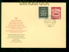 Berlin Mi # 110/11 Ersttagsbrief FDC Volksaufstand am 17. Juni (57483)