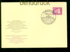 Berlin Mi # 122 Ersttagsbrief FDC Berliner Bauten (III) (57491)