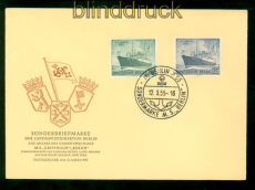 Berlin Mi # 126/27 Ersttagsbrief FDC Taufe des Motorschiffs Berlin (57493)