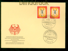 Berlin Mi # 129/30 Ersttagsbrief FDC Deutscher Bundestag in Berlin (57495)