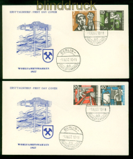 Bund Mi #  270/73 Ersttagsbrief FDC Wohlfahrt 1957 (57500)