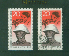 DDR Mi #  662 postfrisch und gestempelt Pappchinese Novemberrevolution (57808)