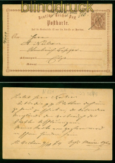 dt. Reich GSK P 1 Federzugentwertung Hildesheim 9.10.1874 (57328)