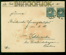 Oberschlesien Mi # 6 (2) MeF Oppeln 26.6.1920 nach Schneiche (57643)