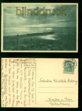 Borkum sw-AK Abendstimmung 17.7.1912 nach Lingen (d10316)