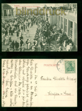 Borkum sw-AK Promenade vor der neuen Wandelhalle 31.7.1912 nach Lingen (d10317)