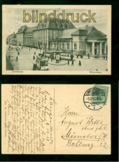Dortmund sw-AK Bahnpostamt Langendreer 3.12.1913 nach Mnster (d10320)