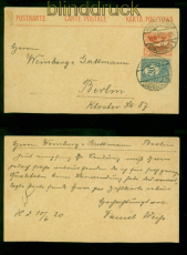 Oberschlesien GSK P 3 mit # 6 MiF Hindenburg 10.6.1920 nach Berlin (57597)