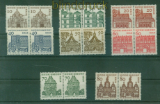 Berlin Mi # 242/49 postfrisch Kleine Bauwerke waagerechte Paare (57984)