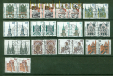 Bund Mi # 2139/2225 gestempelt Sehenswrdigkeiten als waagerechte Paare (57977)