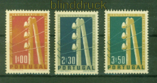 Portugal Mi # 844/46 postfrisch 100 Jahre Telegraphenwesen in Portugal (58009)