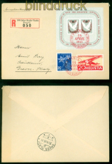 Schweiz Mi # Block 12 MiF 100 Jahre Balser Taube SSt. R-Zettel  (57998)