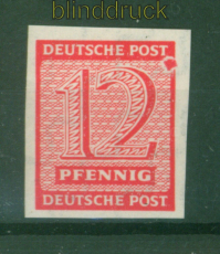 SBZ Mi # 119  X postfrisch mit markanten Plattenfehler / Putzendruck (57890)