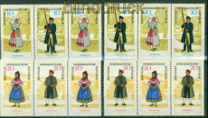 DDR Mi # 1076/79 WZd 152/55 postfrisch Volkstrachten (I) (57922)
