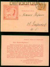 Ungarn Reklame-DS-Postkarte Jugendstil Abfhrmittel Purgen Budapest 1903 (57884)