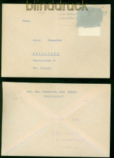 Bund Mi #  479 EF Postkrieg Burhop # 65.1-1.2.Ef geschwrzt dunkelgrau (57944)