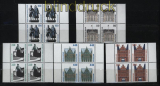 Bund Mi # 1934/38 postfrisch Sehensw�rdigkeiten 4er-Blocke (28205)
