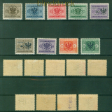dt. Besetzung 2. WK Laibach Porto Mi # P 1/9 ungebraucht mit Falz Aufdru (58498)