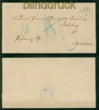 Mecklenburg-Schwerin Roebel 1.4.1867 nach Malakow ohne Inhalt (58597)