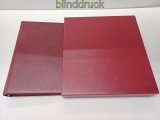 Lindner roter Ringbinder mit Kassette 1122-W mit zwei Blatthebern (59093)