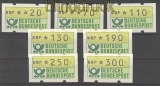 Bund ATM 1981 Mi # 1 Versandstellensatz 2 postfrisch (21196)