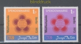 DDR Spendenmarken Mi # 1 und 2 postfrisch Preisausschreiben der Zeitung Junge Welt (45153)