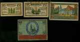 Notgeld 12 Notgeldscheine aus verschiedenen St�dten1921/1922 (59517)