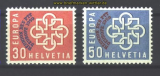 Schweiz Mi #  681/82 postfrisch Europa 1959 (17049)