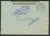 Landpoststempel Haieshausen ber Kreiensen 1952 (26702)