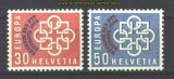 Schweiz Mi #  681/82 postfrisch Europa 1959 (17048)