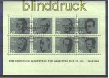 Bund Mi # Block  3 Sonderstempel Widerstandskmpferblock (16213)