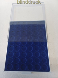 Lindner M�nzbox 2154 MK mit blauer Einlage gebraucht (60207)
