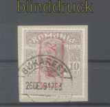 dt. Besetzung 1. WK Rum�nien Zuschlagsmarken Mi # 6 gestempelt Briefst�ck(47232)