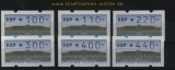 Bund ATM 1993 Mi # 2 Type 1.2 Versandstellensatz 3 postfrisch (28260)
