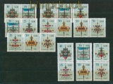 DDR Zusammendrucke Mi # 3289/94 postfrisch WZd 813- SZd 380 Leuchterspinnen (26514)