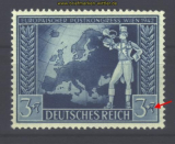 dt. Reich Mi # 820 II Balken durch rechte 7 ** (17034)