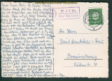 Landpoststempel Bilm �ber Hannover 1959 (26691)